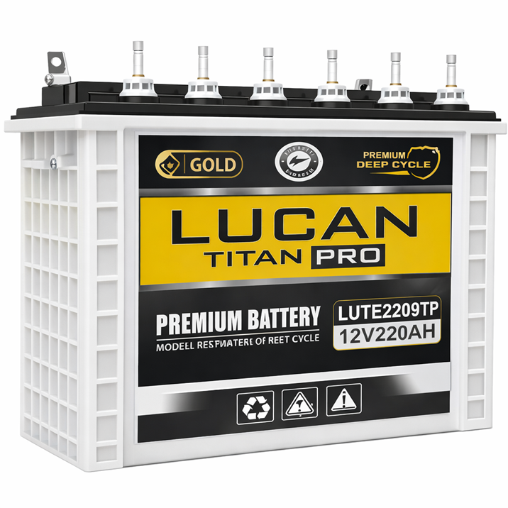 ​BLUEGATE LUCAN 220AH 12V PRO TUBULA BATTERY